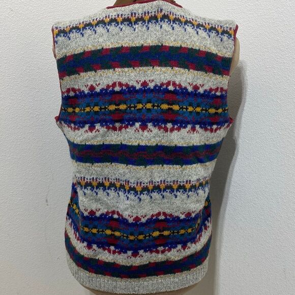 Woolrich 1960s Women's Vintage Aztec Wool Vest Size Small - Picture 7 of 11